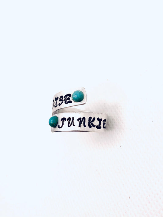Turquoise Junkie Twist Ring