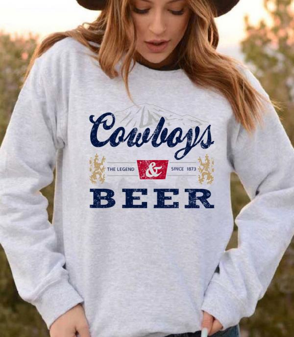 Cowboys & Beer Vintage Sweatshirt