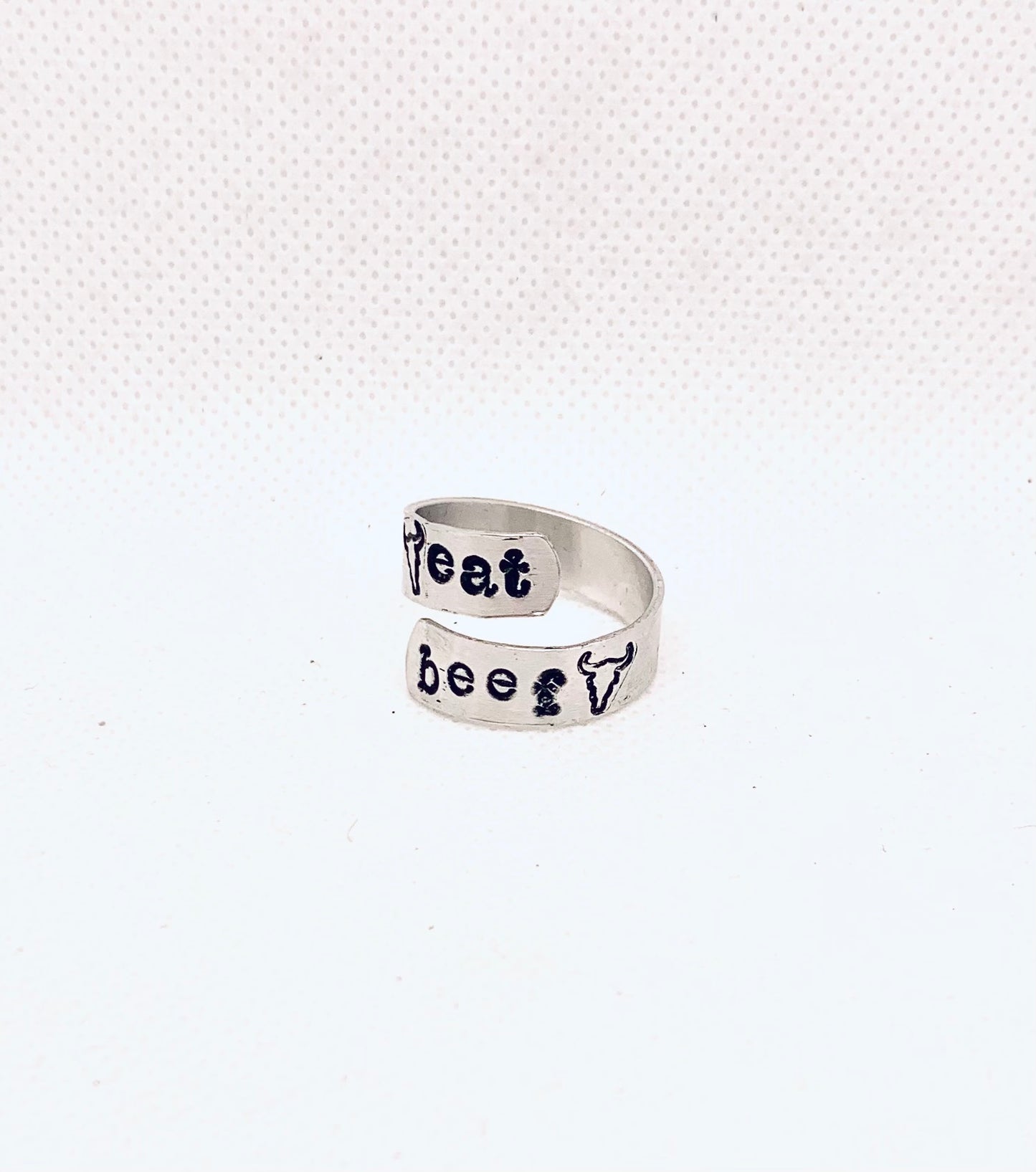 Eat Beef Twist Ring