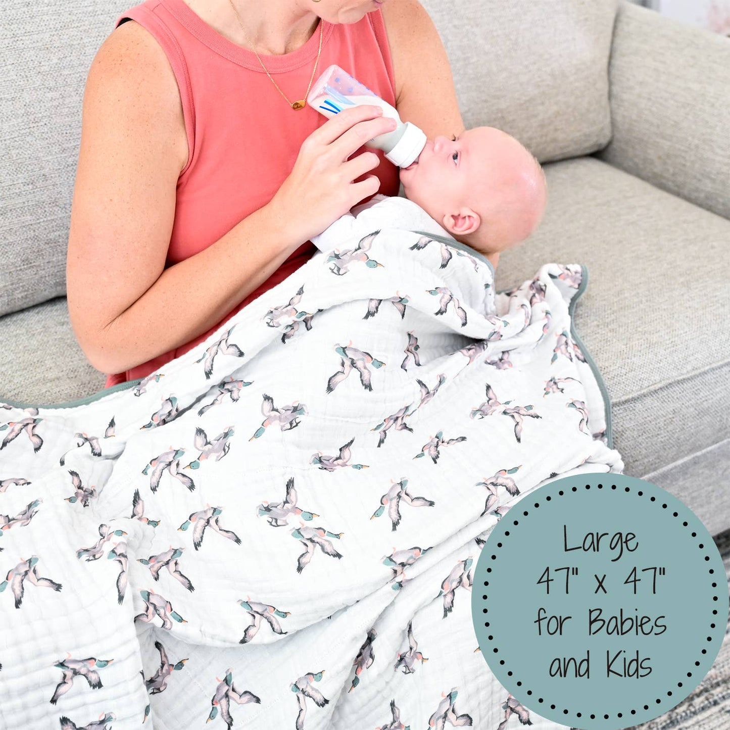 Quackin'up Muslin Quilt Baby & Kids Blanket