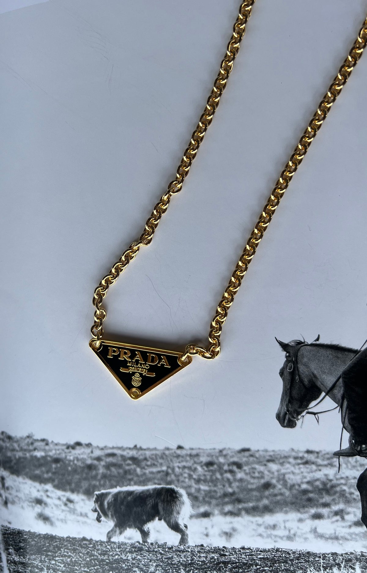 V2 Designs Gold Prada Necklace