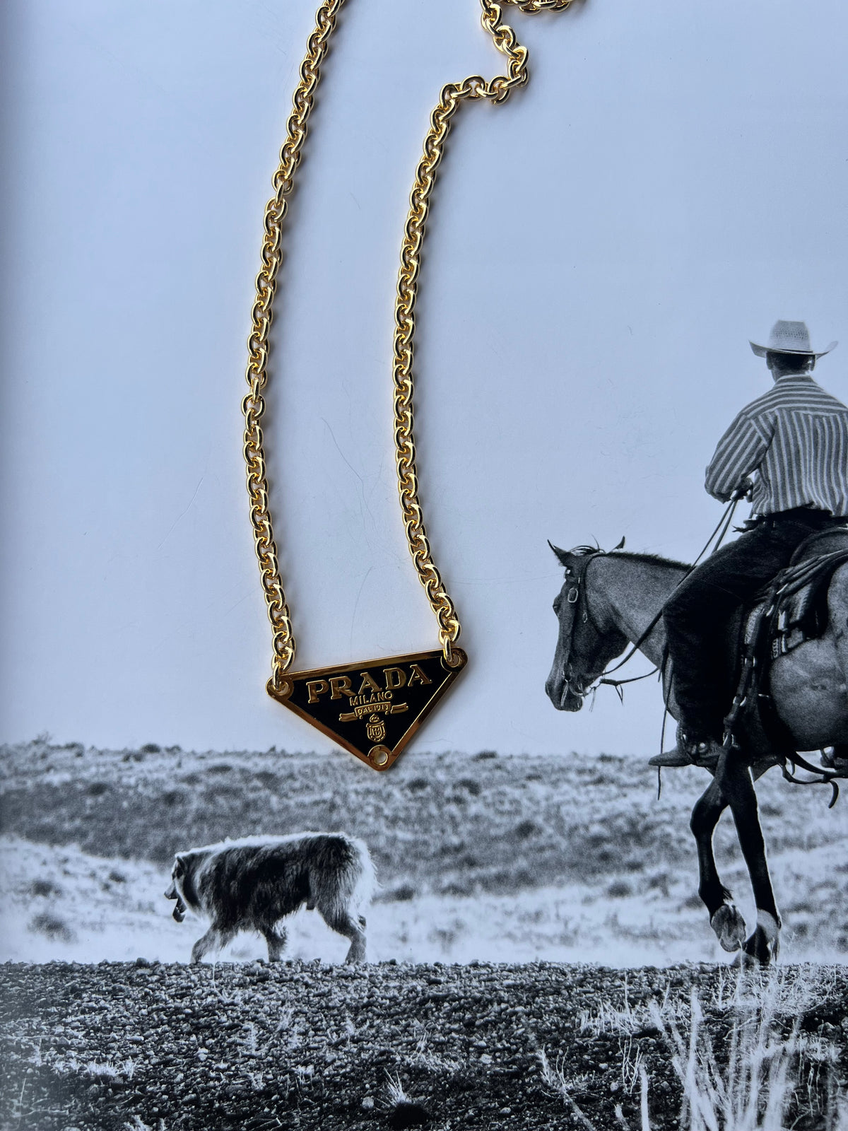 V2 Designs Gold Prada Necklace
