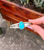 Authentic Turquoise Teardrop Cuff