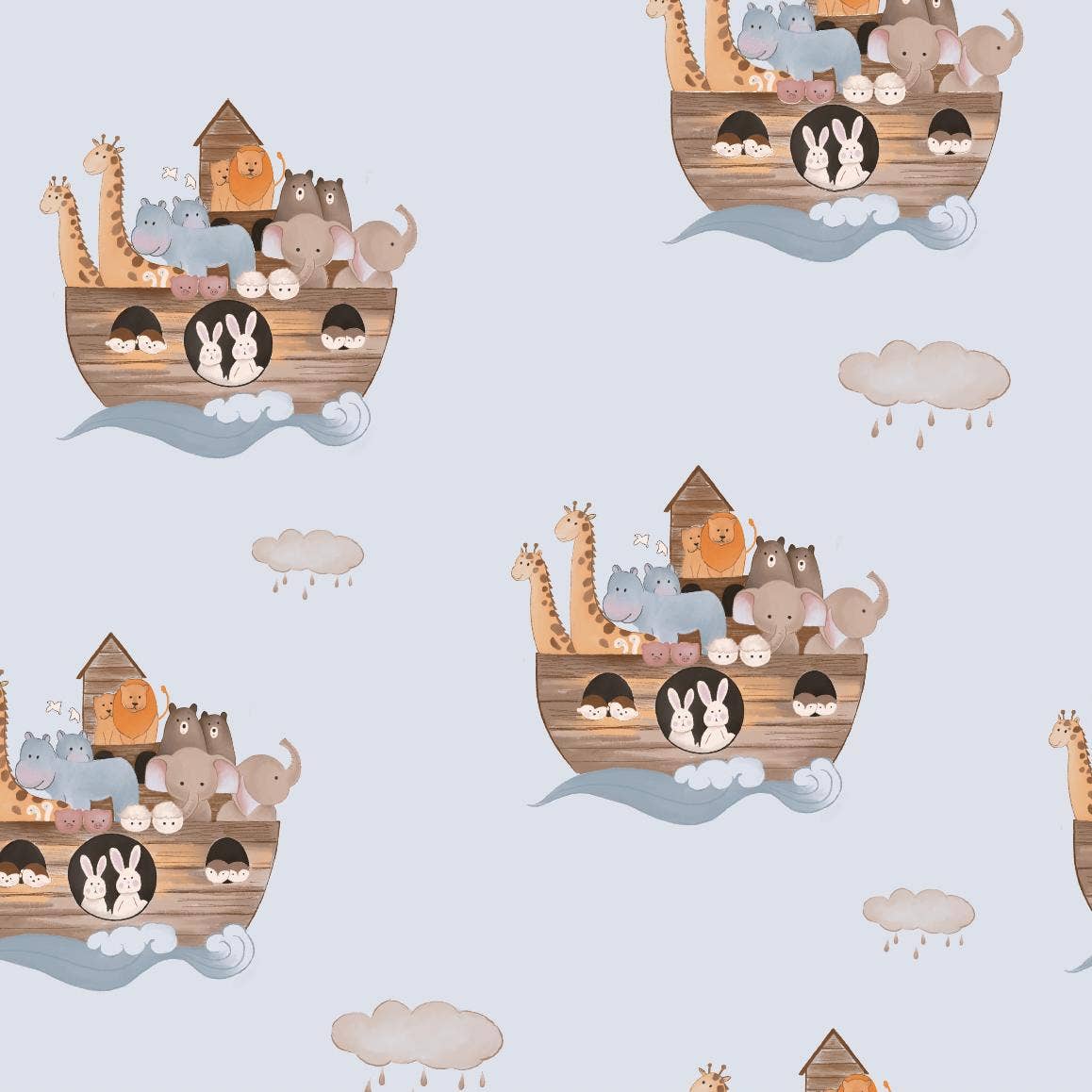 Noah's Ark Muslin Quilt Baby & Kids Blanket