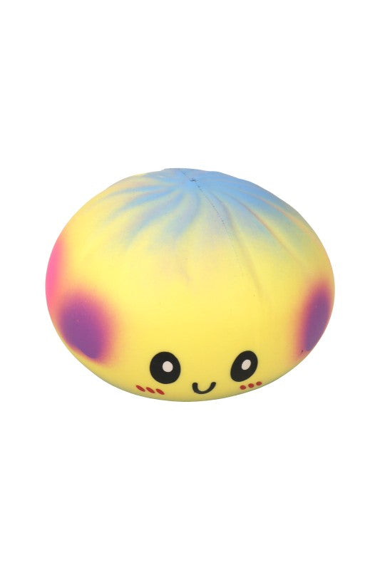 Jumbo Rainbow Ombre Bao Bun Dumpling Fluffy Slime Filled