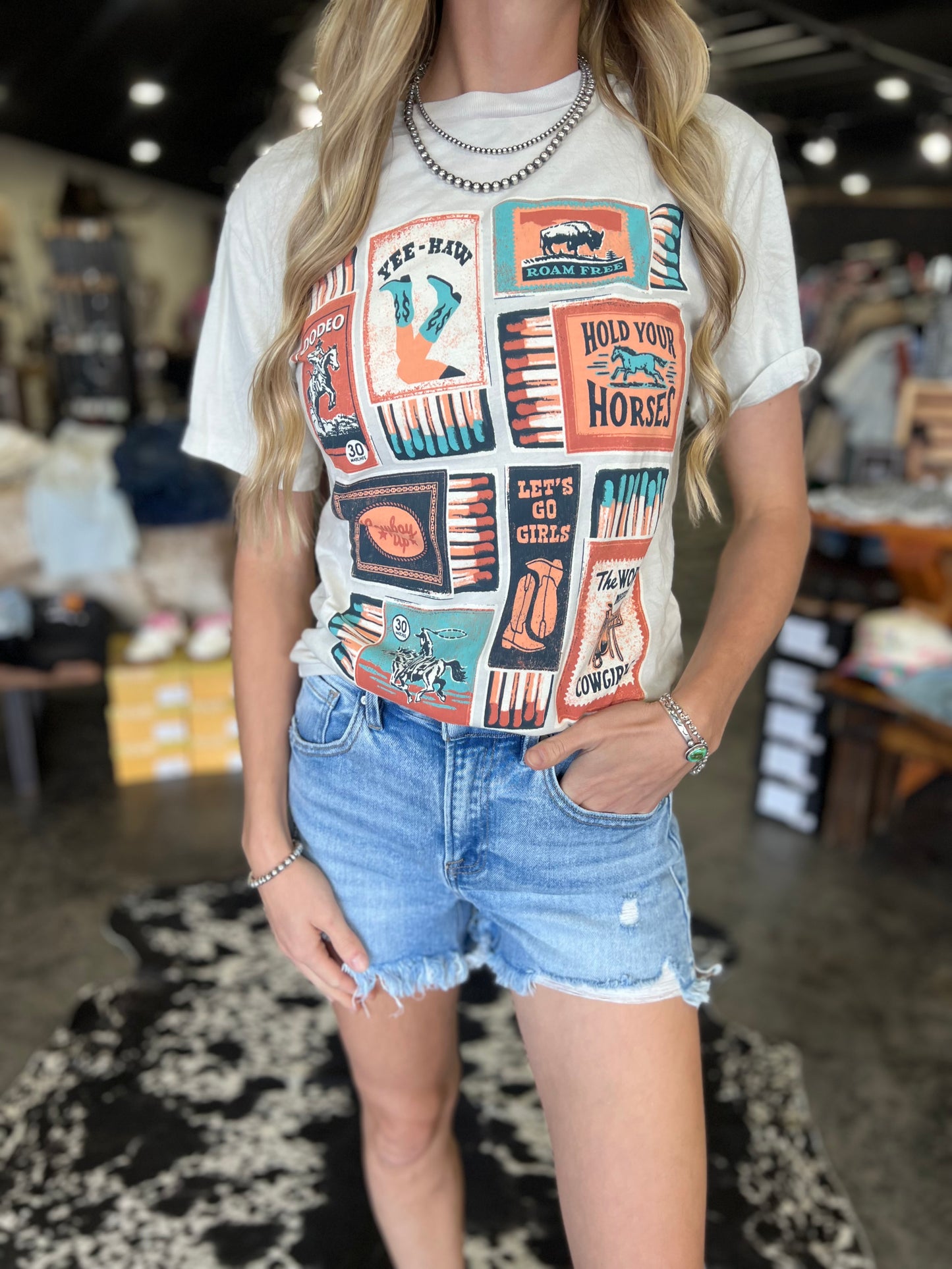 Hold Your Horses Mineral Wash Graphic Tee
