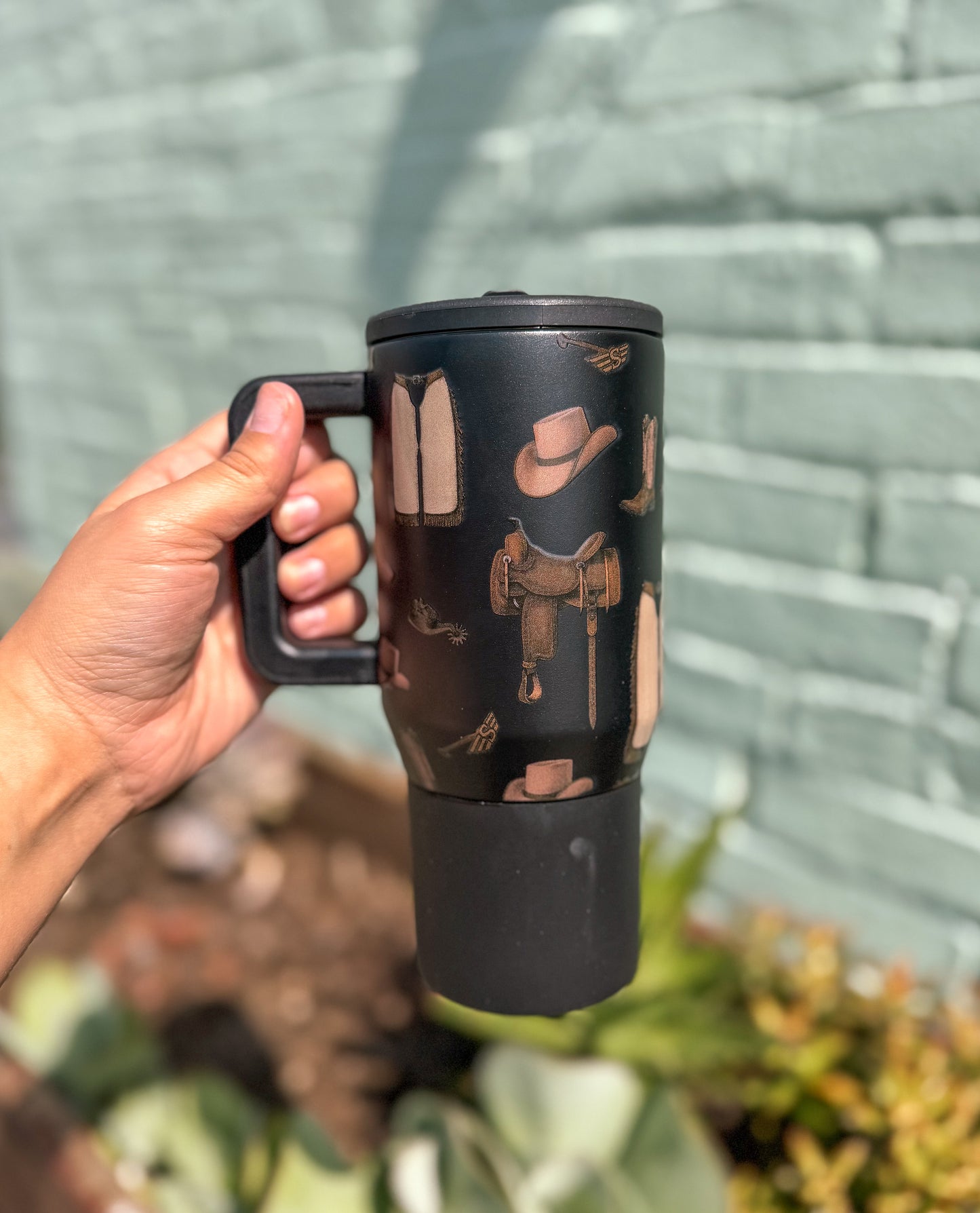 Western Classic Flip Top Tumbler