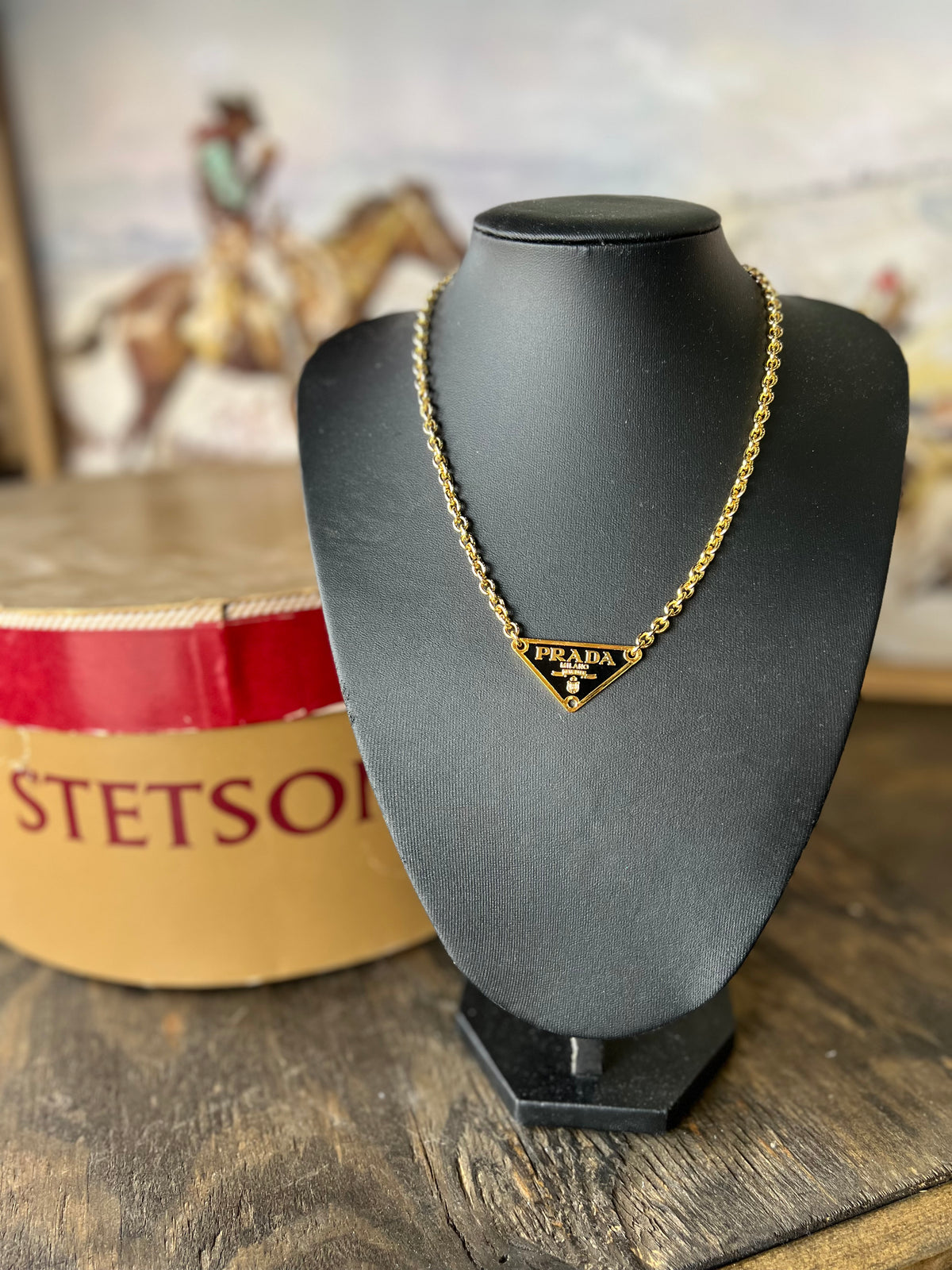 V2 Designs Gold Prada Necklace