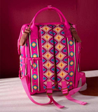 Pink Wrangler Aztec Diaper Bag