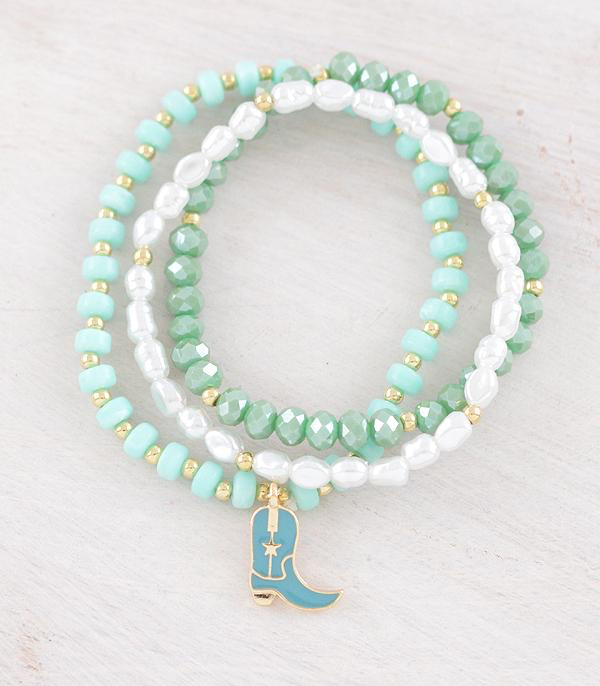 Cowgirl Boot Charm Bracelet