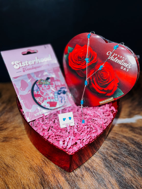 Valentines Day Basket- Turquoise Love Spell