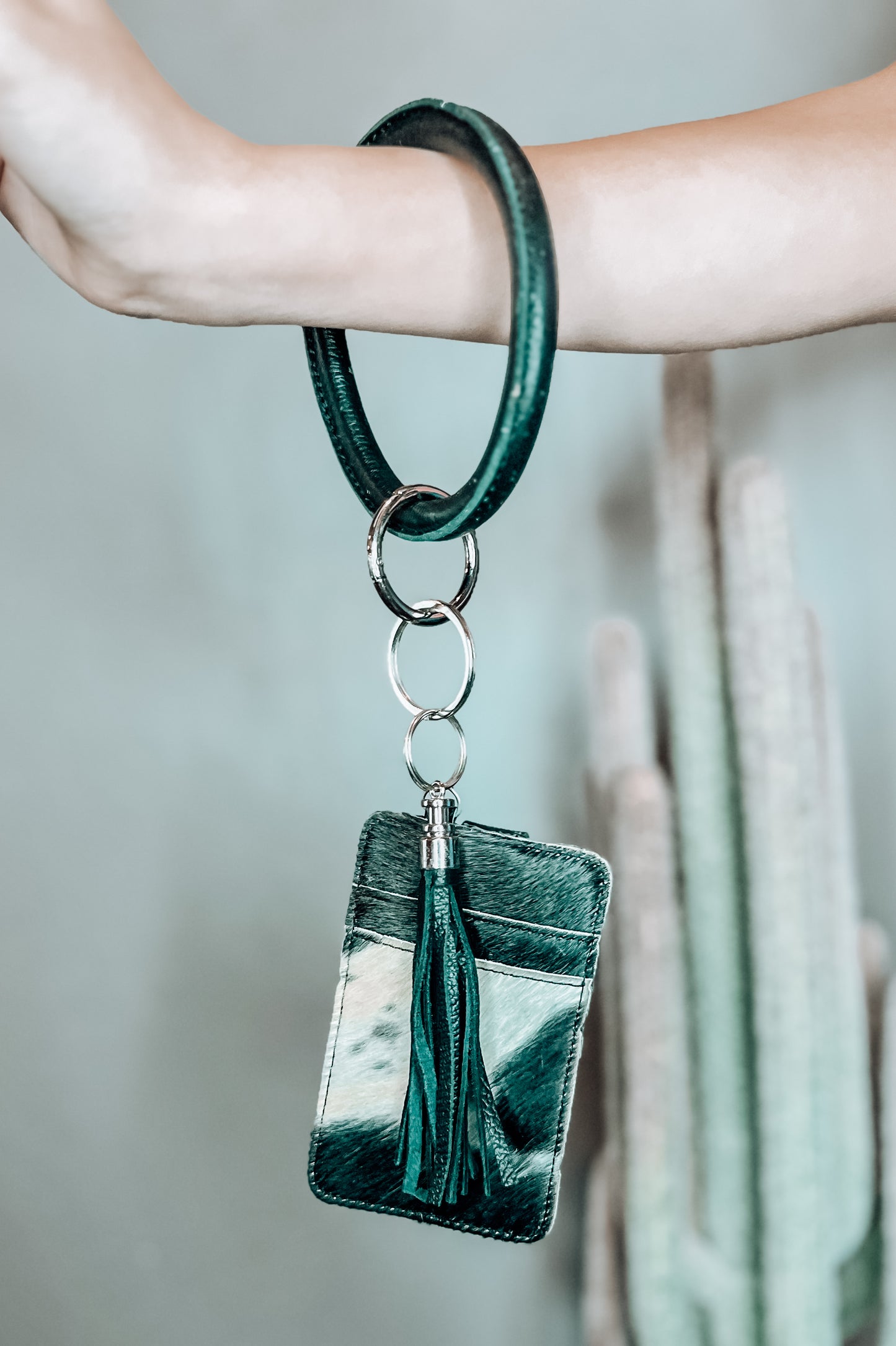 Cowhide Card Holder Bangle