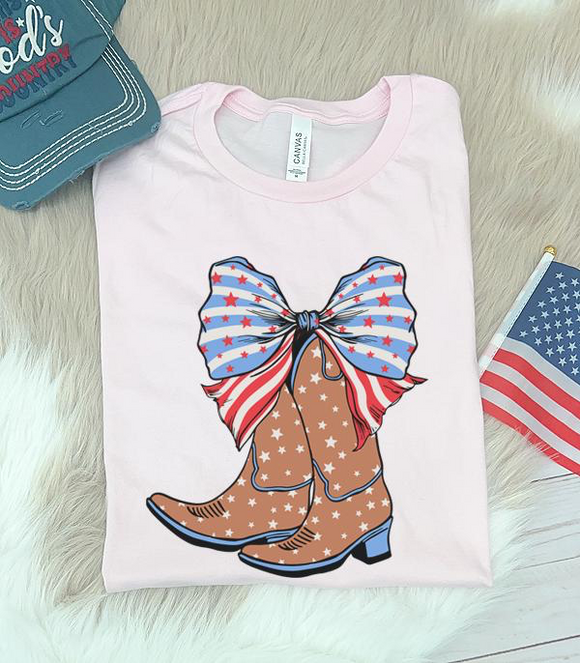 Cowboy Boots & Bows Graphic Tee