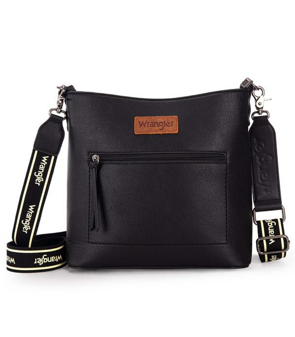 Wrangler Casual Plain Zipper Crossbody Bag *Black