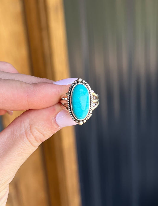 Kingman Turquoise Ring Size 6