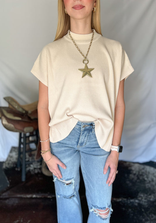 The Easy Does It Sweater *Sand Beige