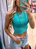 The Bailey Top *Light Teal