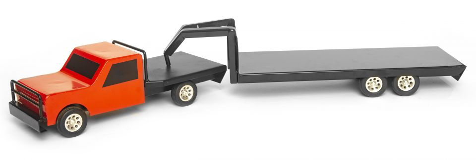 Flatbed Farm Truck Red