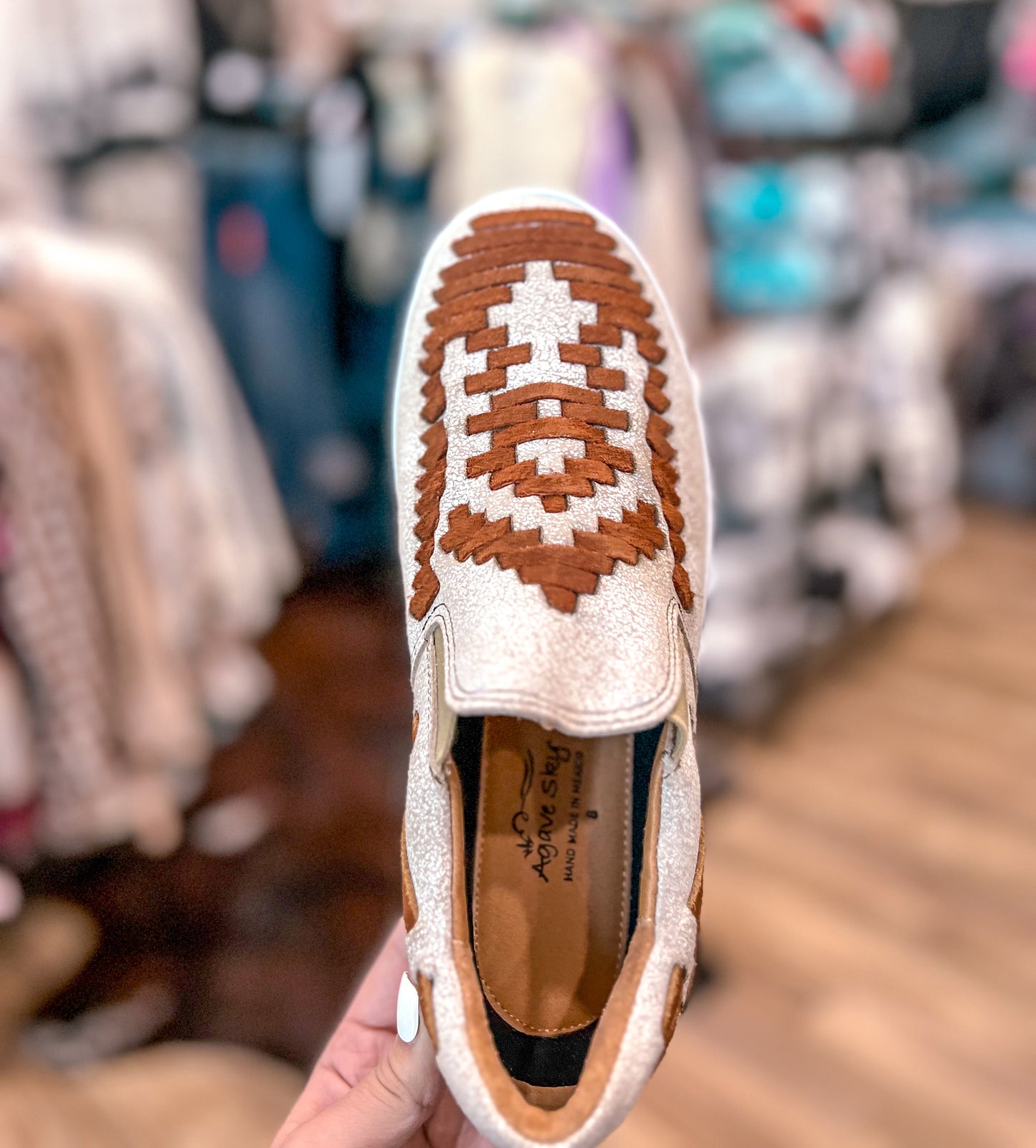 Rust Dakota Leather Tennis Shoes