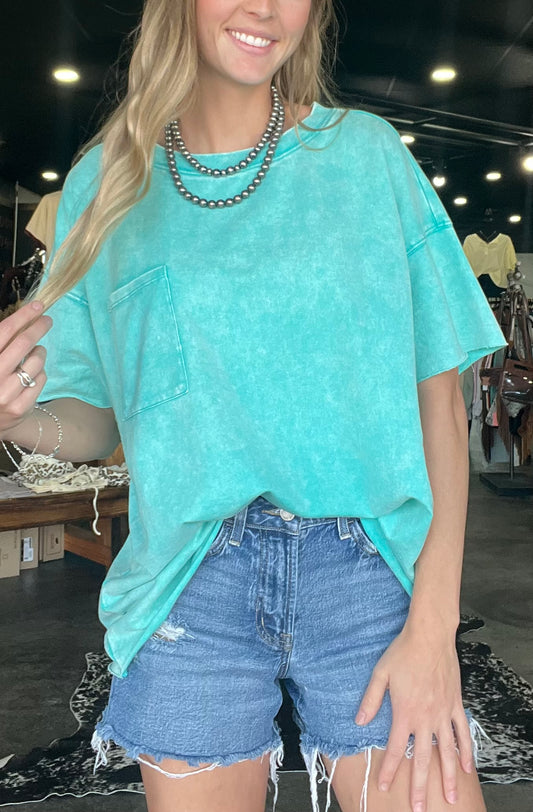 The Tilley Top *Turquoise