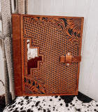 Cowhide & Tooled Leather Planner