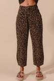 The Lacy Leopard Barrel Jeans