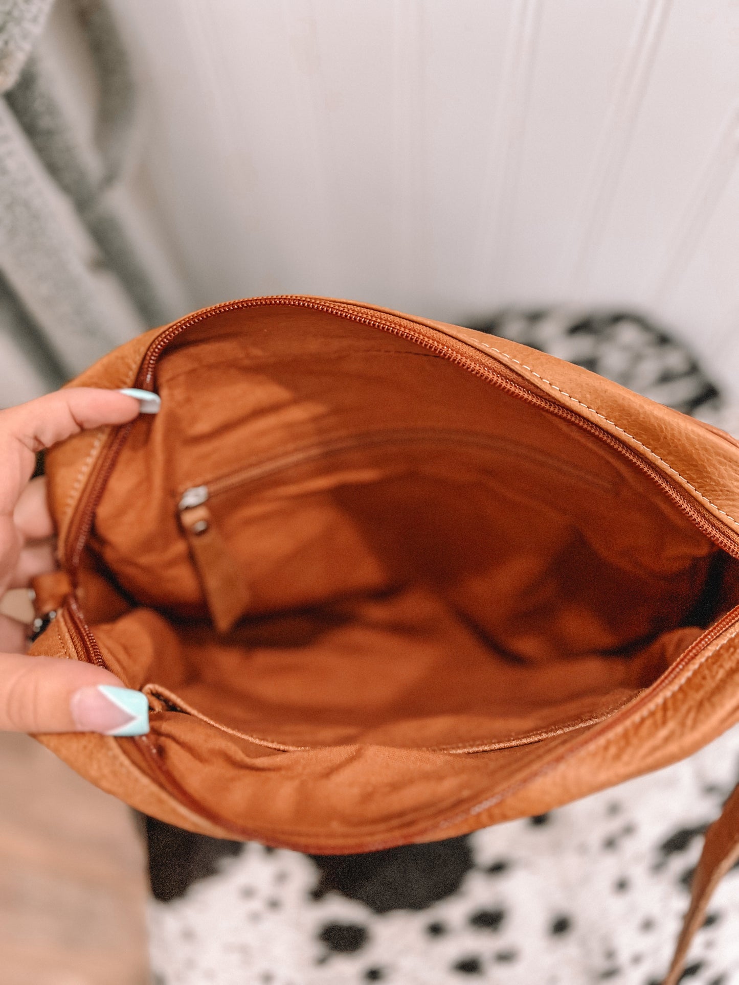 Mirage Trail Hand-tooled Leather Purse
