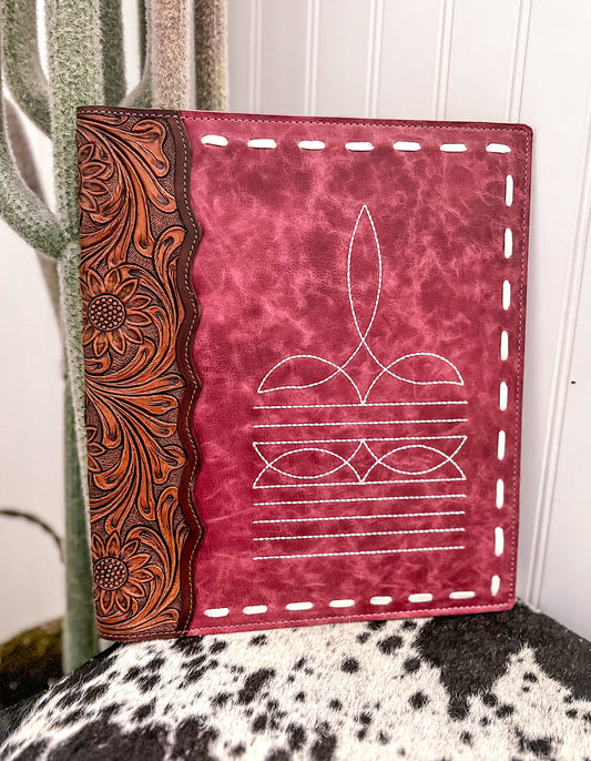 Pink Boot Stitch Planner