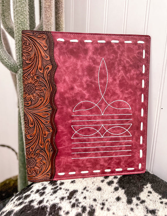 Pink Boot Stitch Planner