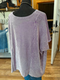 Violet Ribbed Top *Plus