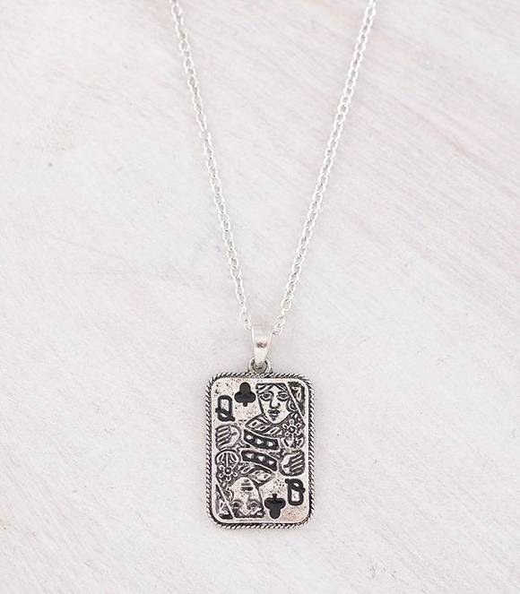 Card Pendant Necklace