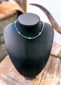 Navajo Pearl & Turquoise Choker