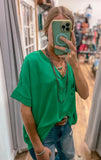 The Ava Top *Kelly Green