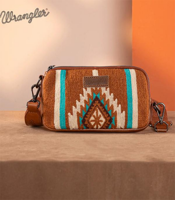 Wrangler Knitted Mini Crossbody/Wallet *Brown