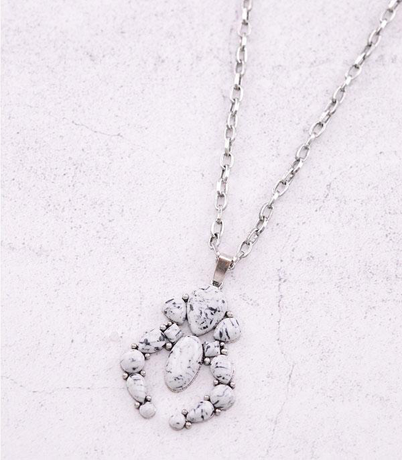 White Squash Blossom Necklace