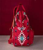 Red Wrangler Aztec Diaper Bag