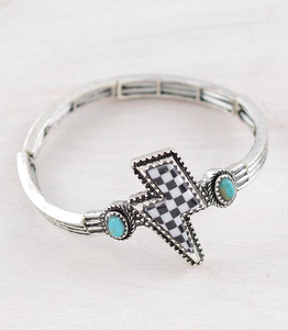 Checkered Bolt Bracelet