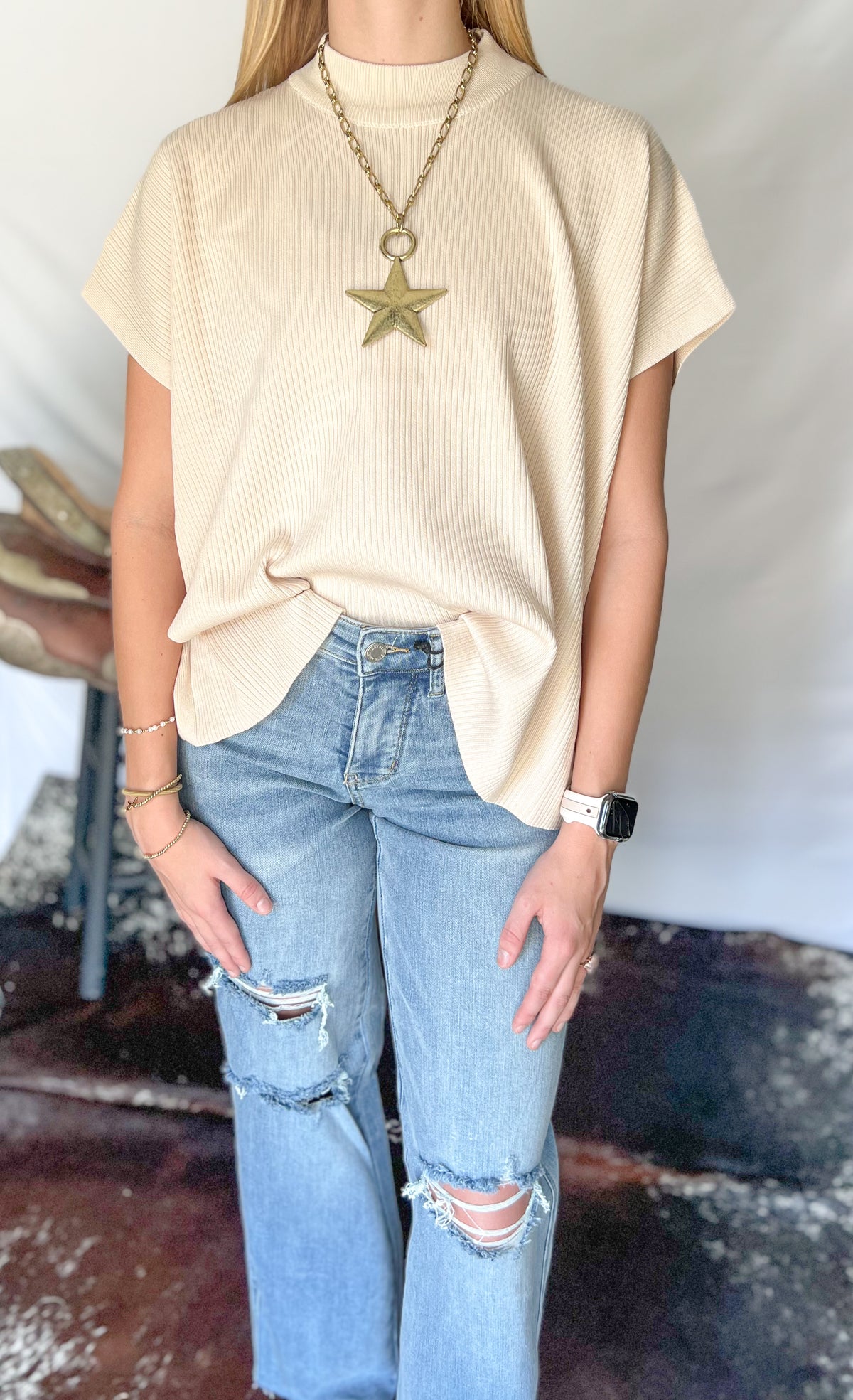 The Easy Does It Sweater *Sand Beige