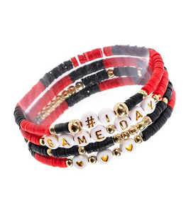 Game Day Beaded Bracelet Set 4PC