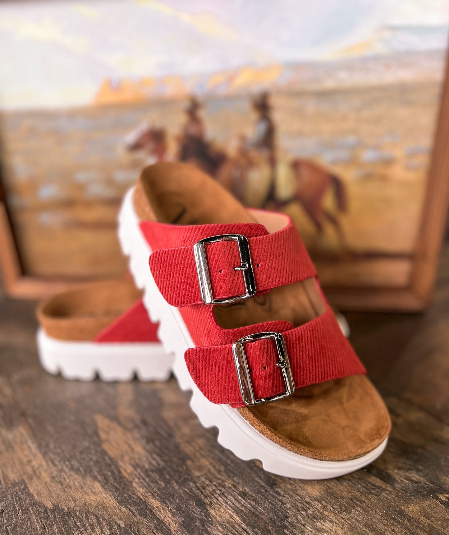 The Jazmin Platform Sandals *Red