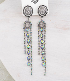 Concho Tassel Earrings