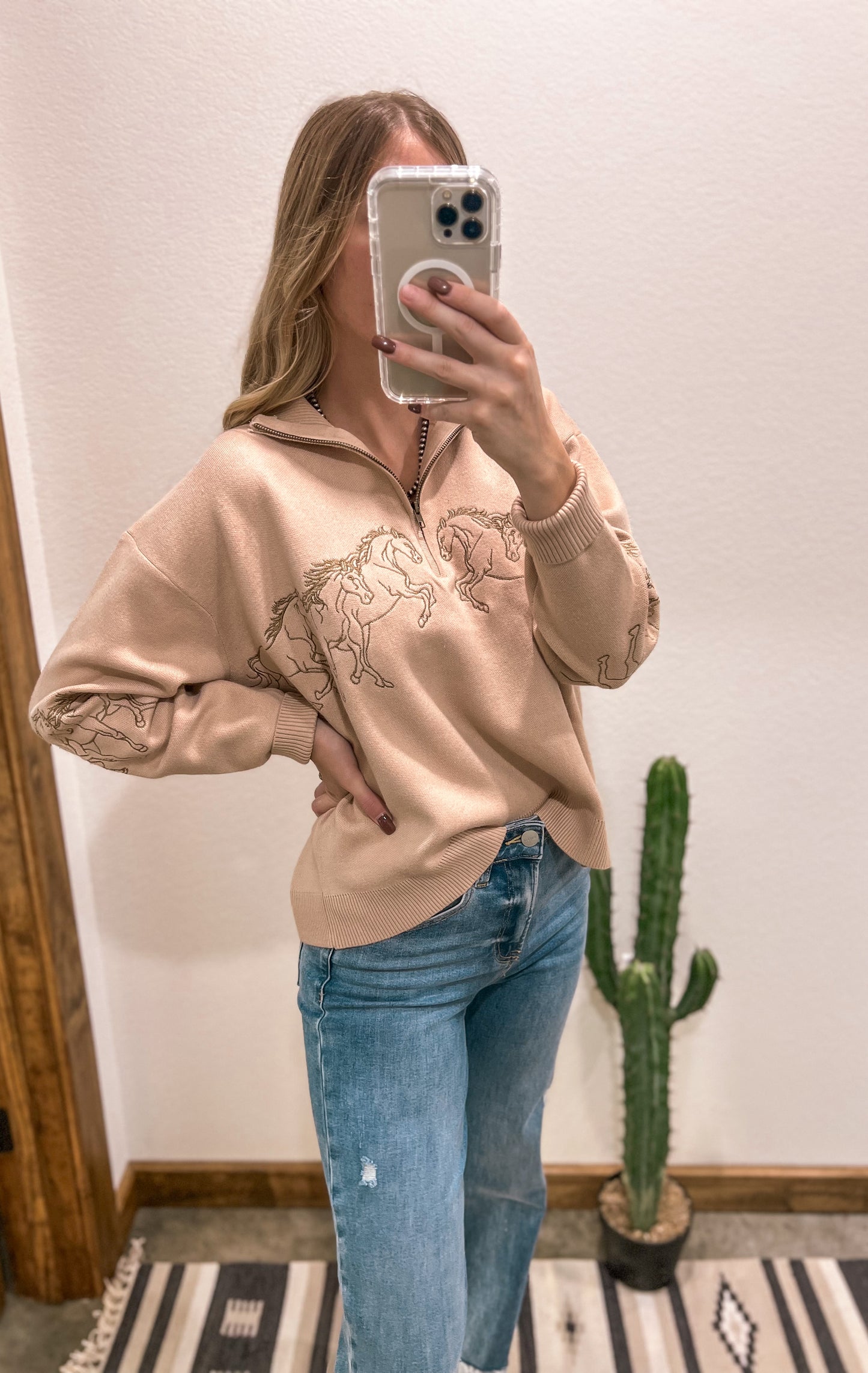 Wild Horses Quarter Zip