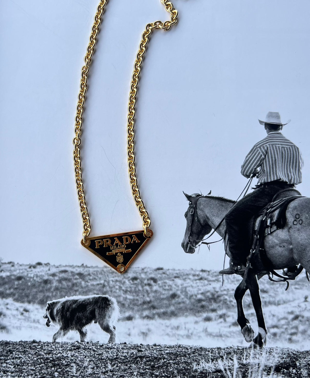 V2 Designs Gold Prada Necklace