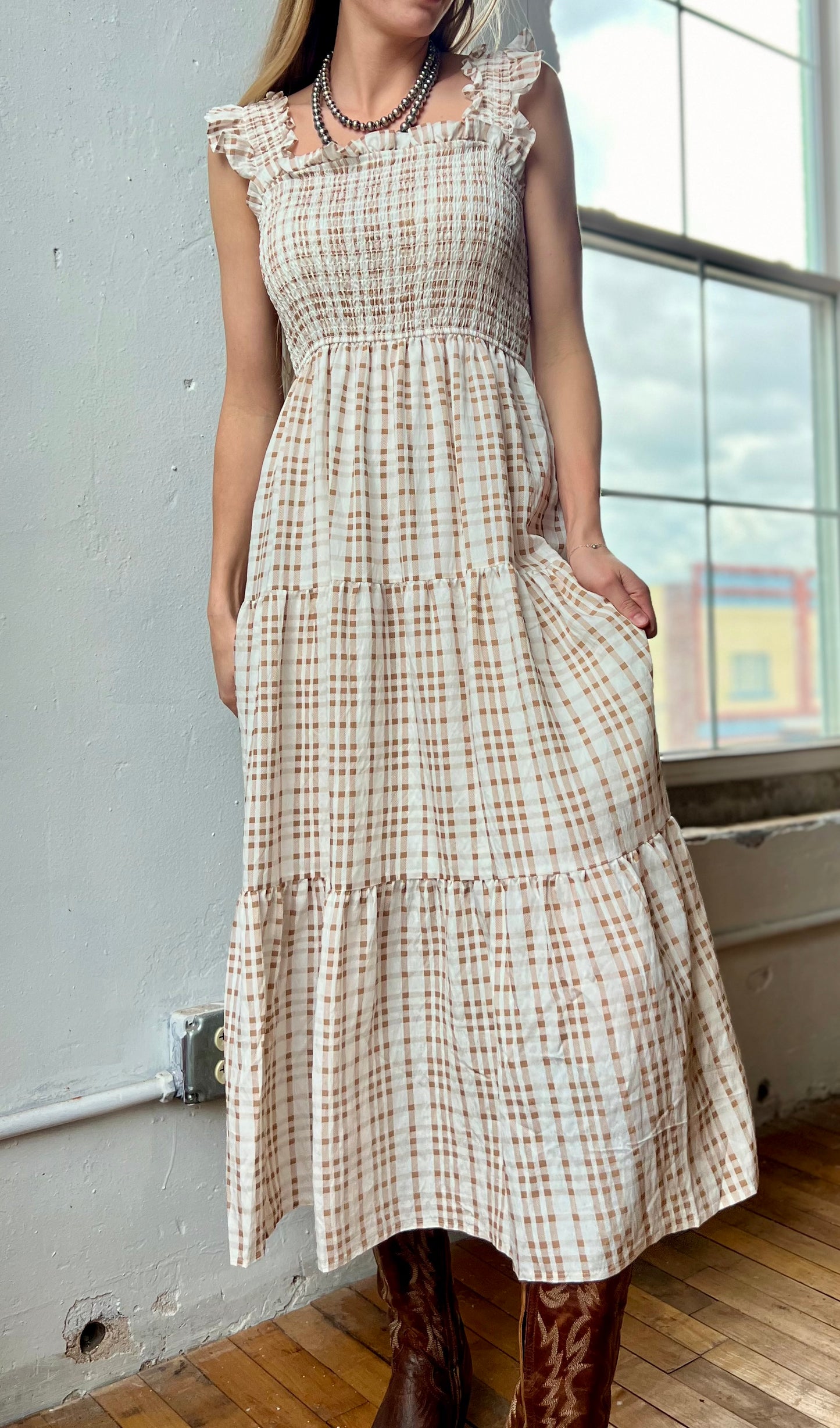 The Golden Hour Midi Dress