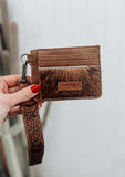 Trinity Ranch Cowhide Key Ring Card Case