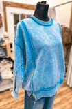 The Shay Acid Wash Sweatshirt *Deep Sky