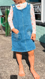 Girls Boot Stitch Denim Dress