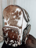 The Emery Cowhide Diaper Bag Backpack