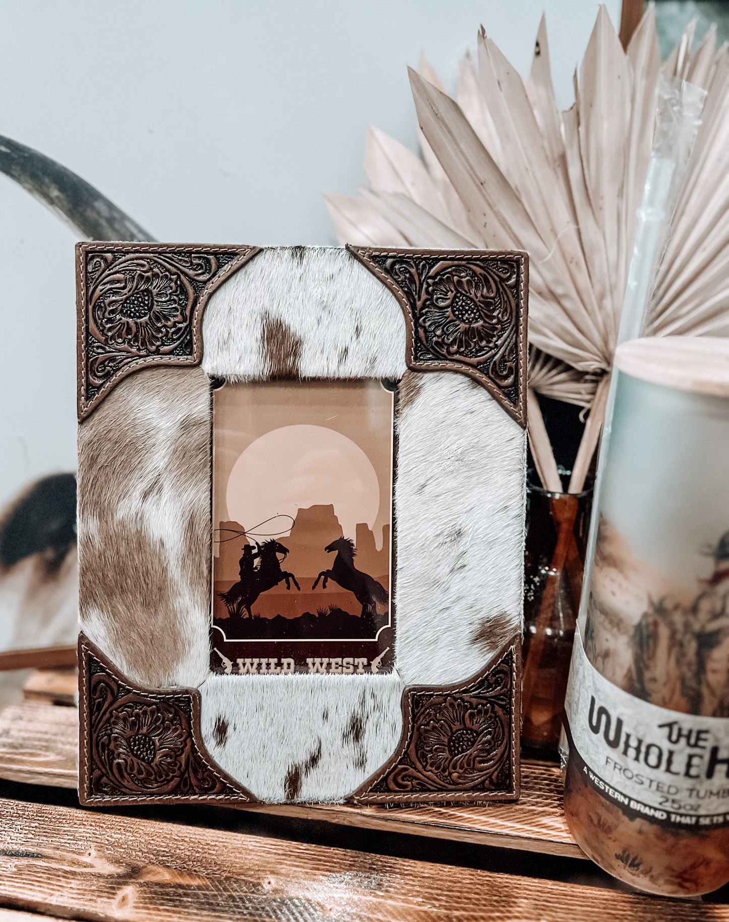 Tumbleweed Trail Picture Frame *Brown & White