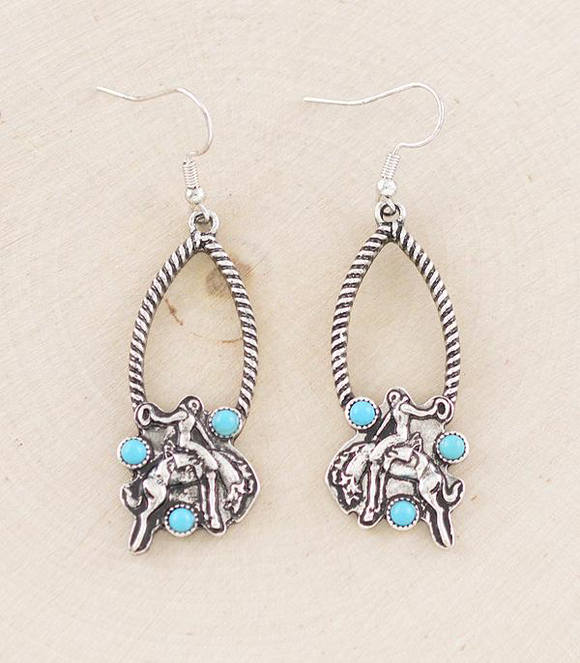 Bronc Teardrop Earrings
